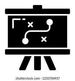 Trendy vector icon of strategic planning, tactical plan