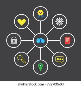 Trendy Vector Icons. Set of icons for download.
