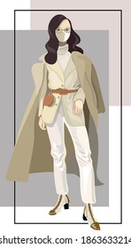 
trendy vector illustration showing clothing style