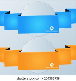 Trendy vector labels set