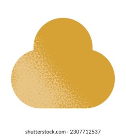Trendy vector minimalist geometric basic gradient element cloud grunge shape abstract Figures bauhaus forms Retro style texture illustration. Modern design poster, cover, card design.