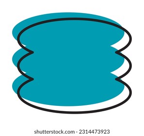 Elemento básico de color de línea geométrica vectorial minimalista de moda. Forma de bauhaus figura abstracta de forma. Ilustración de textura de estilo retro. Afiche moderno de diseño, portada, diseño de tarjeta