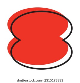 Elemento básico de color de línea geométrica vectorial minimalista de moda. Forma de bauhaus figura abstracta de forma. Ilustración de textura de estilo retro. Afiche moderno de diseño, portada, diseño de tarjeta