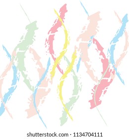 Trendy vector pattern with brush Abstract bright card