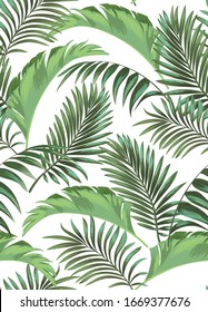 Diseño vectorial de moda en estilo tropical. Impresión botánica perfecta para textiles, impresión, tela. Fondo de verano. Ilustración de la jungla.