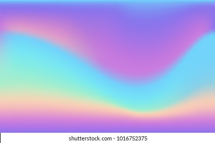 Trendy Vector resizable background of holographic foil in rainbow colors

