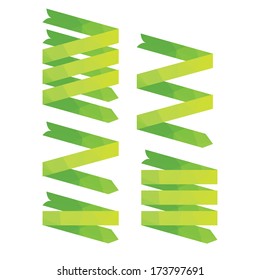 trendy vector ribbons pointers geometric pattern