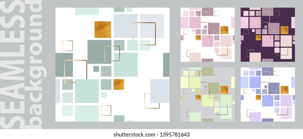Vector de moda, patrón colorido sin fisuras con piedra aplastada. Fondos de diseño para fondo de pared, cubierta. Ilustración del vector