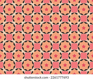 Trendy vector seamless colorful pattern with brush strokes. Vector illustration