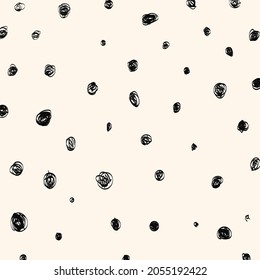 Trendy vector seamless pattern with abstract forms. Paper cutouts. Hand drawn modern design 