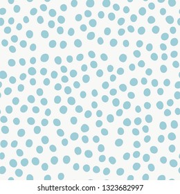 Trendy vector seamless pattern with doodle dot. Hand drawn modern design for card, print on clothes.