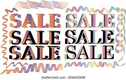 trendy vector sign Sale vector illustration discount announcement
