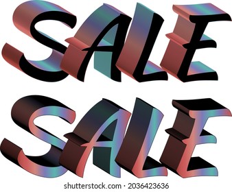 trendy vector sign Sale vector illustration discount announcement