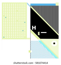 Trendy vector summer cards illustration with line elements and abstract colorful textures. Design for poster, card, invitation, brochure, and promotion template. Fashion art print and background.