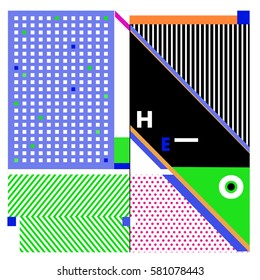 Trendy vector summer cards illustration with line elements and abstract colorful textures. Design for poster, card, invitation, brochure, and promotion template. Fashion art print and background.