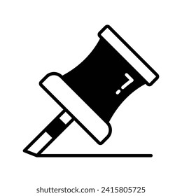 Trendy vector of thumbtack in modern style, ready to use icon