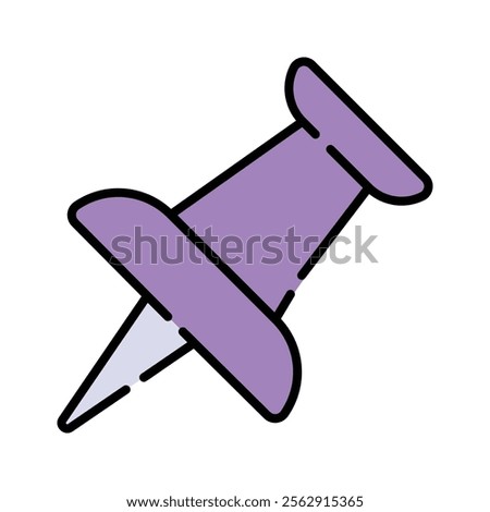 Trendy vector of thumbtack in modern style, ready to use icon
