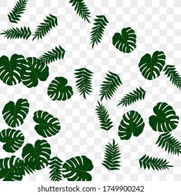 Trendy vector tropical pattern, great design for any purposes. Beautiful spring garden. Tropical backdrop. Summer green garden. Summer tropical leaf. Holiday decoration.
