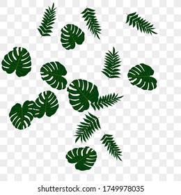 Trendy vector tropical pattern, great design for any purposes. Beautiful spring garden. Tropical backdrop. Summer green garden. Summer tropical leaf. Holiday decoration.