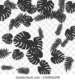 Trendy vector tropical pattern, great design for any purposes. Beautiful spring garden. Tropical backdrop. Summer green garden. Summer tropical leaf. Holiday decoration.