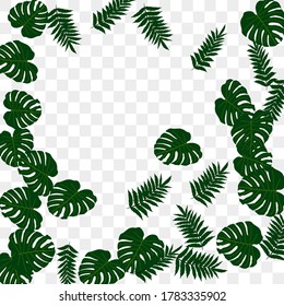 Trendy vector tropical pattern, great design for any purposes. Beautiful spring garden. Tropical backdrop. Summer green garden. Summer tropical leaf. Holiday decoration.