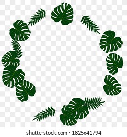 Trendy vector tropical pattern, great design for any purposes. Beautiful spring garden. Tropical backdrop. Summer green garden. Summer tropical leaf. Holiday decoration.