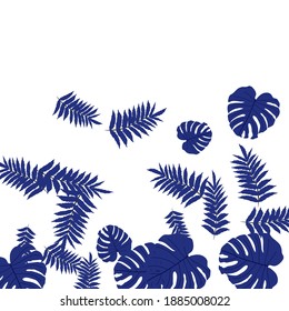 Trendy vector tropical pattern, great design for any purposes. Beautiful spring garden. Tropical backdrop. Summer green garden. Summer tropical leaf. Holiday decoration.