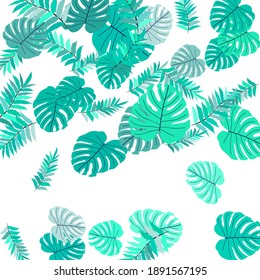 Trendy, vektor tropisches Muster, großartiges Design für jeden Zweck. Schöner Frühlingsgarten. Tropischer Hintergrund. Sommergrüner Garten. Tropisches Sommerblatt. Feriendekoration.
