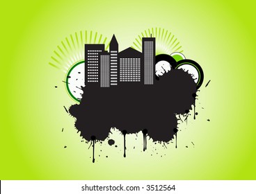 trendy vector urban grunge design