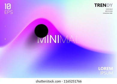 Trendy Vector Vivid Colors Fluid Gradient A4 Poster Design Set. Modern Backgrounds for Background, Landing Page, Advertising, Billboard Placard, Music Festival, Night Club. EPS 10