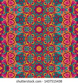 Trendy vector wallpaper. Vintage fabric. Vector holiday decoration. Fabric texture coloiorful. Creative vector layout. Fashion design.