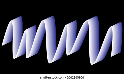 Trendy vector wave from many colored lines. Abstract wavy stripes isolated and curved creative line art fashion gradient.