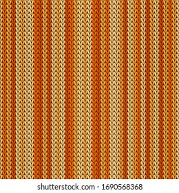 Trendy vertical stripes knit texture geometric vector seamless. Fair isle sweater stockinet ornament. Norwegian style seamless knitted pattern. Winter holidays wallpaper.