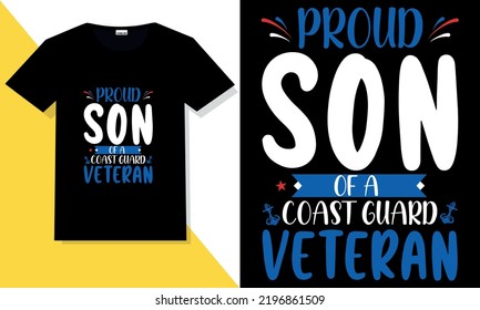 Trendy veteran t shirt design vector