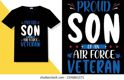 Trendy veteran t shirt design vector