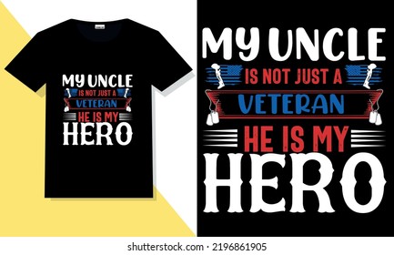 Trendy veteran t shirt design