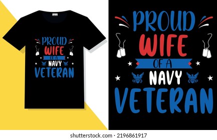 Trendy veteran t shirt design