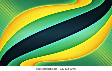 Trendy vibrant green and modern bright gradient yellow background dark abstract art banner for social media promotion