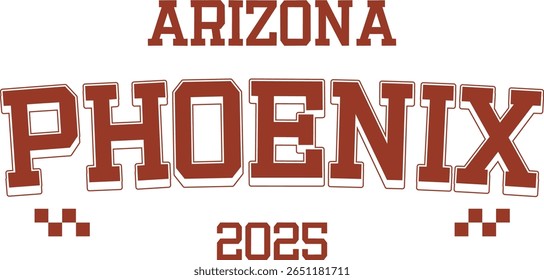 trendy vintage colegial tipografia phoenix slogan print para camiseta de t ou moletom - Vetor
