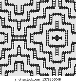 Trendy wallpaper design with minimal geometric abstract seamless pattern line stripes good for background and print.