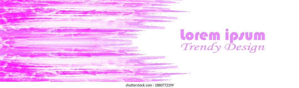 trendy watercolor art web banner template fit for header , footer, background, businnes, promotion, cover,etc
