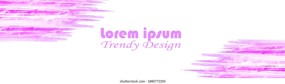 trendy watercolor art web banner template fit for header , footer, background, businnes, promotion, cover,etc