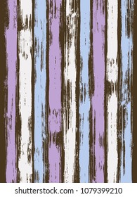 Trendy watercolor brush stripes pattern on black. Purple, gray and blue  paintbrush lines vertical texture for background. Hand drown paint strokes design artwork.  For illustration.