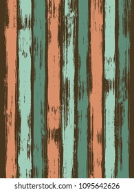 Trendy watercolor brush stripes pattern on black. Cyan and orange  paintbrush lines vertical texture for backdrop. Hand drown paint strokes graphic artwork.  For textile.