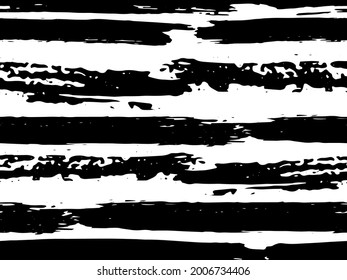 Trendy watercolor pattern with colored stripes painted with a brush. Trendy abstract seamless pattern. Sample of fashionable style. Abstract texture. Grunge background. Vector.
