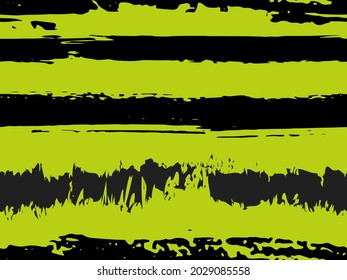 Trendy watercolor pattern with colored stripes painted with a brush. Trendy abstract seamless pattern. Sample of fashionable style. Abstract texture. Grunge background. Vector.