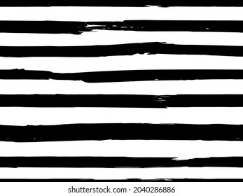 Trendy watercolor pattern with colored stripes painted with a brush. Trendy abstract seamless pattern. Sample of fashionable style. Abstract texture. Grunge background. Vector.