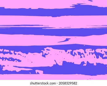 Trendy watercolor pattern with colored stripes painted with a brush.