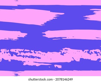 Patrón acuático de moda con rayas de colores pintadas con un pincel. Patrón de moda abstracto y sin fisuras. Un ejemplo de estilo de moda. Textura abstracta. Borde de fondo. Vector.