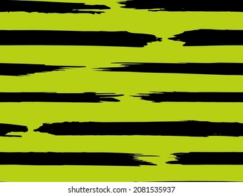 Trendy watercolor pattern with colored stripes painted with a brush. Trendy abstract seamless pattern. Sample of fashionable style. Abstract texture. Grunge background. Vector.
